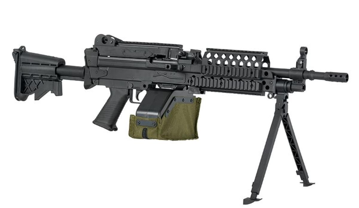 DBoys MK46 Sportsline LMG inkl. 2500 Schuss Box Mag 0,5 Joule AEG Black